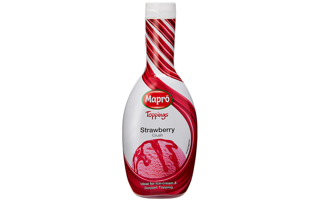 Mapro Toppings Strawberry Crush    Plastic Bottle  500 millilitre